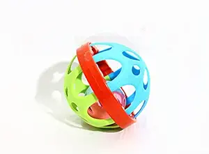 Quasar Little Kids Soft Ball Rattle Teether for Baby Bath Toy Safe Non-Toxic Plastic Colorful Shake & Grab Ball Bath Toy Fun Enjoyment Holidays Picnic Playing Infant Products Best Gift New Born Babies