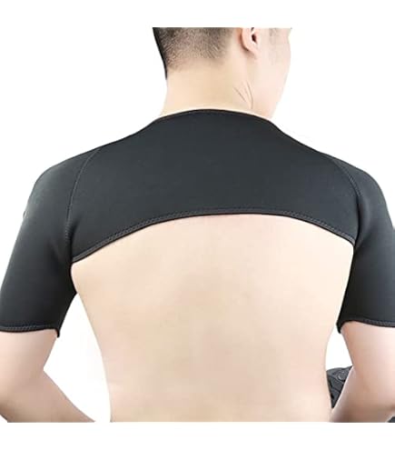Tutore Doppia Spalla Traspirante In SBR, Taglia XL, Per Uomo E Donna, Per Tendinite E Dolori Muscolari, Supporto Sportivo Per Dormire