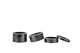 Superteam Black Color 4pcs Bicycle Spacer Full Carbon Fiber Washer 1 1/8