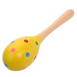 Tinksky Kinder Holz Maracas Rassel Shaker musikalische pädagogisches Spielzeug, 2pcs(Random Color) - 6