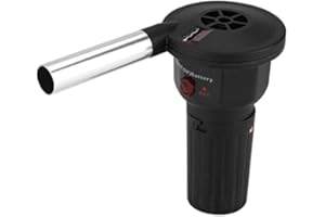 Zerodis Soplador Eléctrico para Barbacoa, Ventilador Portátil BBQ y Fogata, Ideal para Cocina al Aire Libre, Compacto y Potente para Camping y Exteriores