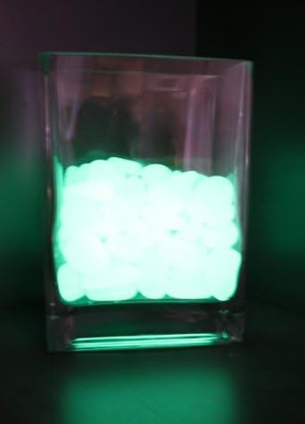 COREglow (1kg) Small Green Glowing Pebbles, expose to light and watch them glow bright green [approx 300 pebbles]
