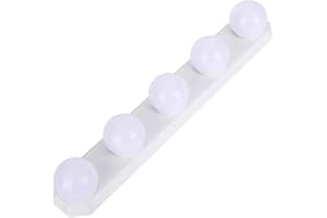 Tiardey LED Vanity Mirror Lights USB Dimmable 3 Color 10 Levels Brightness with 5 Bulbs 7.55ft Long USB Cable for DIY Make up Bath Mirror Lamps Bathroom Lights