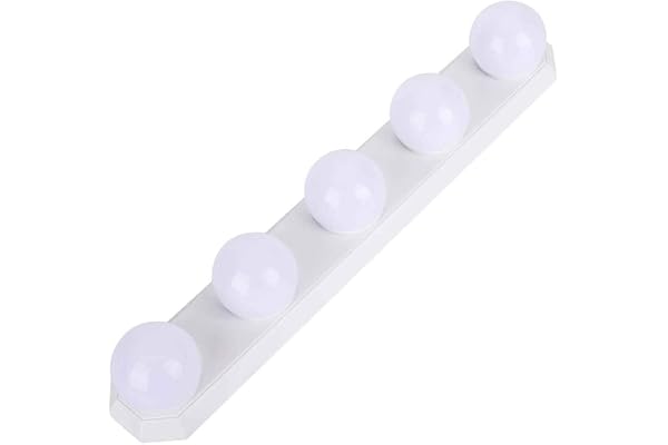 Tiardey LED sminkspegellampor USB dimbara 3 färger 10 nivåer Ljusstyrka med 5 lampor 7,55 fot lång USB-kabel för gör-det-själv smink badspegellampor Badrumslampor