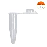 1,5 / 2ML 500PCS Fournitures De Laboratoire Non-fuite PP Tube Centrifugeuse Microtube Conique De Fond Avec Les Marques Graduées Pour Les Expériences Analyse Inorganique Chimie Organique (1.5ML)