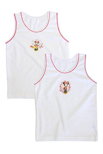 Pack of 2 Minnie Mouse Cotton Vests - 5-6 Years