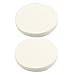 SODIAL(R) 3.1" Cosmetic Facial Soft Beige Round Sponge Powder Puff for Lady 2 Pcs