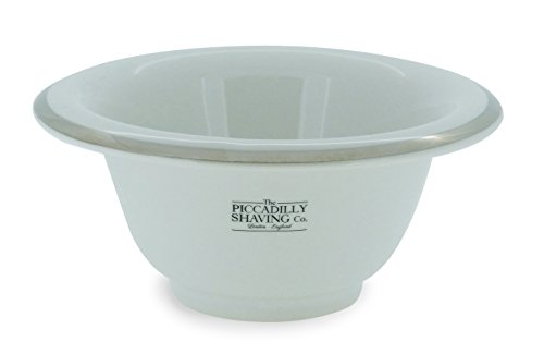Piccadilly Shaving Co White Porcelain Shaving Bowl