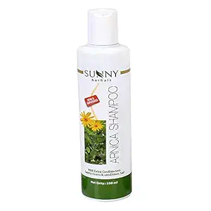 Sunny New & Improved pH Balanced Arnica Shampoo For Soft, Lustrous & Healthy Hair | Cantharis Imparts Cool & Healthy Scalp | Brings Back Moisture & Shine, gives Fragrant hair (250 ml)