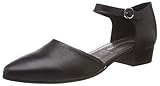 Verschluss: Schnalle Tamaris Damen 1-1-24210-22 Slipper, Schwarz (Black Leather 3), 38 EU