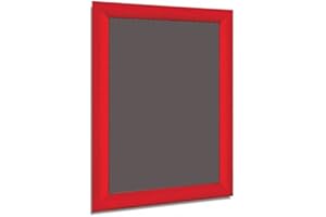 PICTUREHANGINGDIRECT Aluminium RED A4 A3 A2 A1 A0 Mitred Snap Frames Wall Posters Holder Click Frame Picture Clip Display Retail Wall Notice Boards (A3 Landscape)
