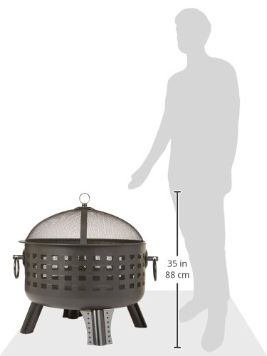 AmazonBasics Feuerstelle, Stahlgitter, 60 cm - 8