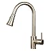 Produktbild Sixcup® Kitchen Tap Küchenarmatur mit Spiralfeder Single Hand Pull Out Spray Sink Kitchen Faucet Zinc Alloy Mixer Tap Swivel Spout Wasserhahn (Silver gold)