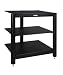 Produktbild Empire GR-03/04/06 HiFi-Rack | Ausführungen: GR-03 BB (3 Ebenen)/Farbe Rahmen/Rohre: schwarz/Abmessungen (BxTxH): 600x530x580 mm