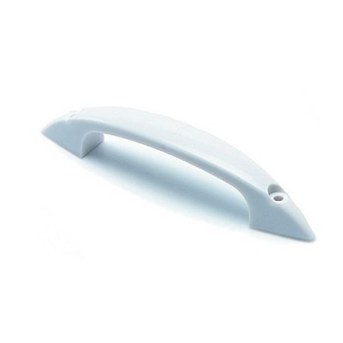 Preisvergleich Produktbild Weiße Kunststoff-Griffe 'D' Front Fix 100mm (4in.) (4 Stück)