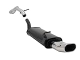 tubo de escape para golf 4 tdi Silenciador de acero aluminizado con tubo de escape de acero inoxidable y pintura con protección contra calor. 