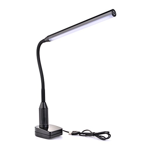 Sunix 6W 24 LED Klemmleuchte, Dimmbar Bettleuchte, LED Tischlampe, LED Leselicht USB-Kabel Inklusive, Touch-Steuerung, LED Leselampe für Schlafzimmer Büro - 8