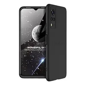 MOBILOVE Full Body 3 in 1 Slim Double Dip Case 360 Degree Protection Hard Bumper Back Case Cover for | Vivo Y51 / Vivo Y31 / Vivo Y51A / Vivo Y53s (Black)