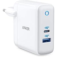 Anker PowerPort+ Atom III Kompaktes 60W PIQ 3.0 & GaN Tech Wandladegerät, Doppel-Port mit PIQ 2.0 USB-A und 45W USB-C, USB-C 