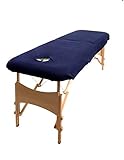 aztex Luxury Massage Cover Range, With or Without a Face Hole, Massage Couch Protective Cover, Suitable for Salons, Spas and Therapists, One Size, Stretchy, Multiple Colours Available, With Facehole - Navy