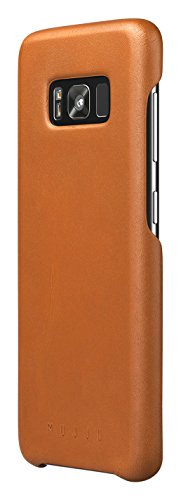Mujjo Leder Schutzhülle für Galaxy S8, Plus braun hautfarben