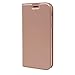 Produktbild DENDICO Galaxy J3 2017 Hülle, Ultra Dünn Premium Leder Schutzhülle mit Magnetverschluss, Flip Brieftasche Slim Bumper Handy Hülle für Samsung Galaxy J3 2017 - Roségold
