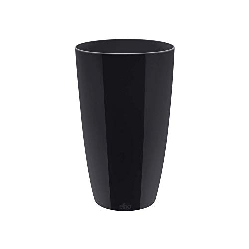 Elho Brussels Diamond Maceta Redonda Alta, Rojo (Lovely Red), 22,4x22,4x32,4 cm