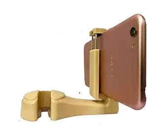 Thrifty Shopper Mobile Phone Bracket and Car Hook Back Seat Headrest Hanger Holder (Beige)