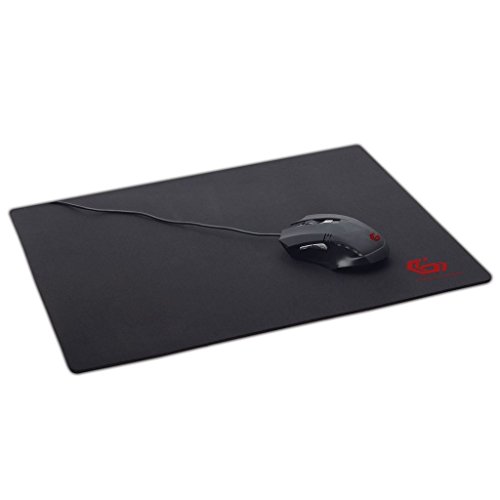 Black Mouse Mat for PC Laptop Computer Gaming/Small, Medium or Large/iCHOOSE/Medium 250 x 350 mm