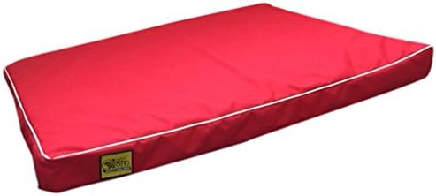Dog Doza Waterproof Dog Mat Crash Pad Durable, Size 2, 90 cm x 70 cm, Red
