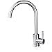 Produktbild DeLongKe Brisante Nickel-Küchen-Mixer Taps Monobloc 360 Grad drehende Einzelhülle 304 Edelstahl 5-Jahres-Garantie,BIGBEND