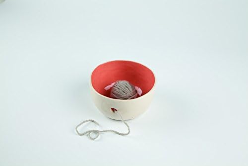 Erika Knight Small Ceramic Knitting Yarn Bowl Rosso - each