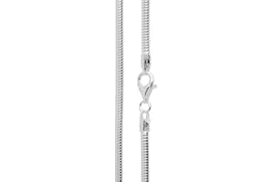 Beads R Us ® - 50cm (20 inches) Solid Sterling Silver 3mm Snake Chain Necklace with Lobster Clasp