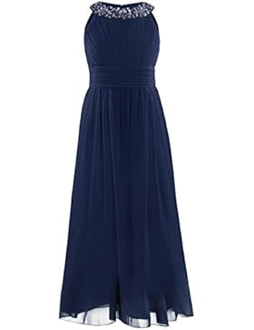 YiZYiF Mädchen Kleid Festliches Kleider Hochzeits Party Prinzessin Kleid Festzug Brautjungfer Lang Blumenmädchenkleider...