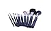 MAC 12 pcs Professional Cosmetic Makeup Brushes Set with Pu Leather Cover