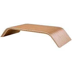 SAMEDI Moderne en Bois Affichage Support de Bureau pour MacBook Pour Moniteur Ordinateur PC iMac Ordinateur Portable