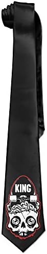 GENTLE Skateboard Skull King Necktie Skinny Ties / New Novelty Tie For Party
