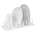Produktbild Küche Dish Rack Dish Abtropfbrett Platten Besteck Rack Griffe Klapp Kunststoff kompakt, ungiftig und umweltfreundlich (Weiß)