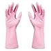 Produktbild OIBHFO Home Reinigen Sie inländische dünne wasserdichte Gummihandschuhe-Haushalts-Küche-Wäschewaschgeschirr und haltbare Latexhandschuhe M Rosa (Color : Blue)