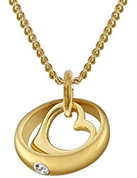 trendor Taufring-Anhänger mit 42 cm goldplattierter Halskette 78285