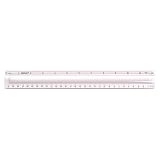 RULER,12" MAGNIFYING,CLR Acme plástico Lupa Regla (30,5 cm)