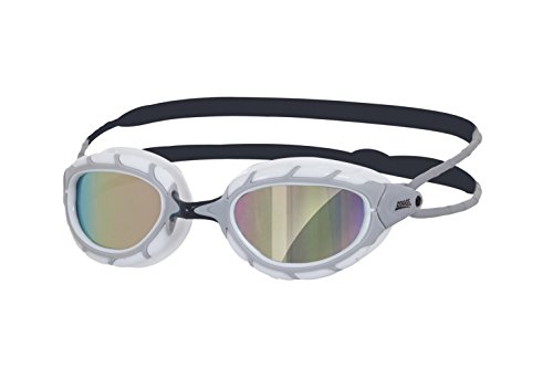 Zoggs Predator Mirror Swimming Gafas, Unisex, Blanco, Talla Única