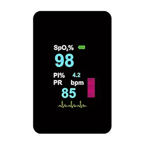 Dr. Odin Automatic Fingertip Pulse Oximeter F-26 with Pulse Sound OLED Display & Low Battery Indicator Pulse Oximeter
