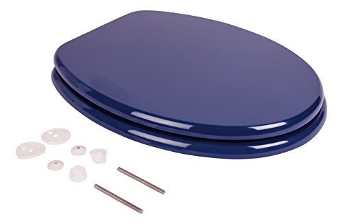 WC-Sitz Venezia blau | Toilettendeckel | WC-Brille aus Holz | Mit Active-Clean-Beschichtung | Klobrille mit Metall-Scharnier | Klodeckel - 2