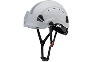 UNINOVA Elmetto Antinfortunistica Ventilato E Regolabile, Casco Da Lavoro Casco Di Protezione Casco Per Cantiere Con Euroslot Laterali Per Dispositivi Di Protezione Dell´Udito A Cuffia