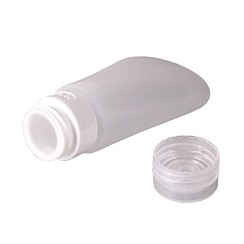 MyFriday Silikon-Reise-Flaschen, ausdrückbar und nachfüllbar, Reisebehälter, ohne BPA, TSA Fluggesellschaft zugelassen, Handgepäck, auslaufsichere Flasche, 35 ml, 3er-Pack - 4