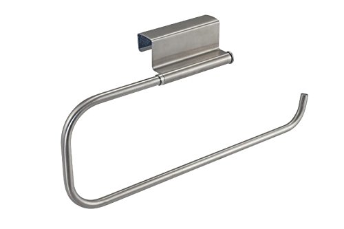 Preisvergleich Produktbild Küchenrollenhalter Küchenrollen-Türhänger Papierrollenhalter für Schranktüren oder Schubladen, Montage ohne Bohren und Schrauben, Edelstahl