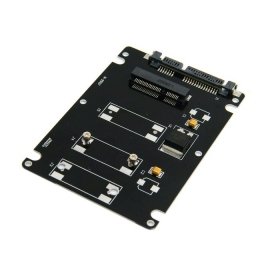 cablecc Mini PCI-E mSATA SSD Zu 2,5 SATA Festplatte Gehäuse Fall Konverter Adapter für Intel Samsung Asus schwarz - 4