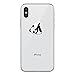 Produktbild Yokata iPhone X Hülle Silikon Transparent Durchsichtig Handyhülle Schutzhülle TPU Ultra Dünn Slim Kratzfest mit Motiv Muster Cases Covers - Lege den Panda Hinunter