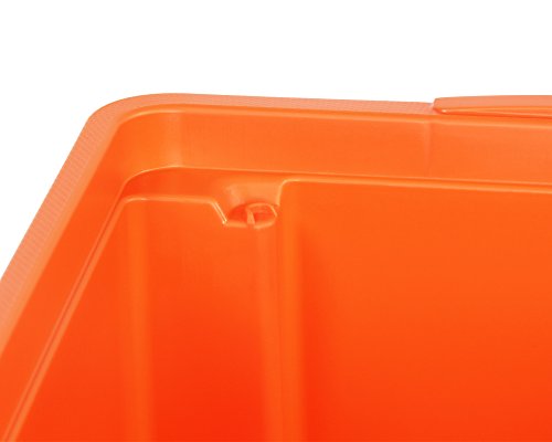 Aufbewahrungsbox Lagerbox Allzweckbox – Dreh- und Stapelbox H, nestbar, orange - 5